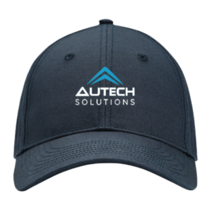 Gorra azul oscuro con logo Autech Solutions