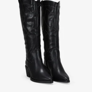 Botas Cowboy Mujer Piel – Negro