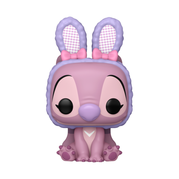Figura Pop up de Angel personaje en Lilo y Stitch, colección exclusiva de Angel disfrazado de conejo de pascua para la temporada de Pascua.