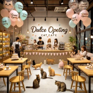café y gatos en Cáceres